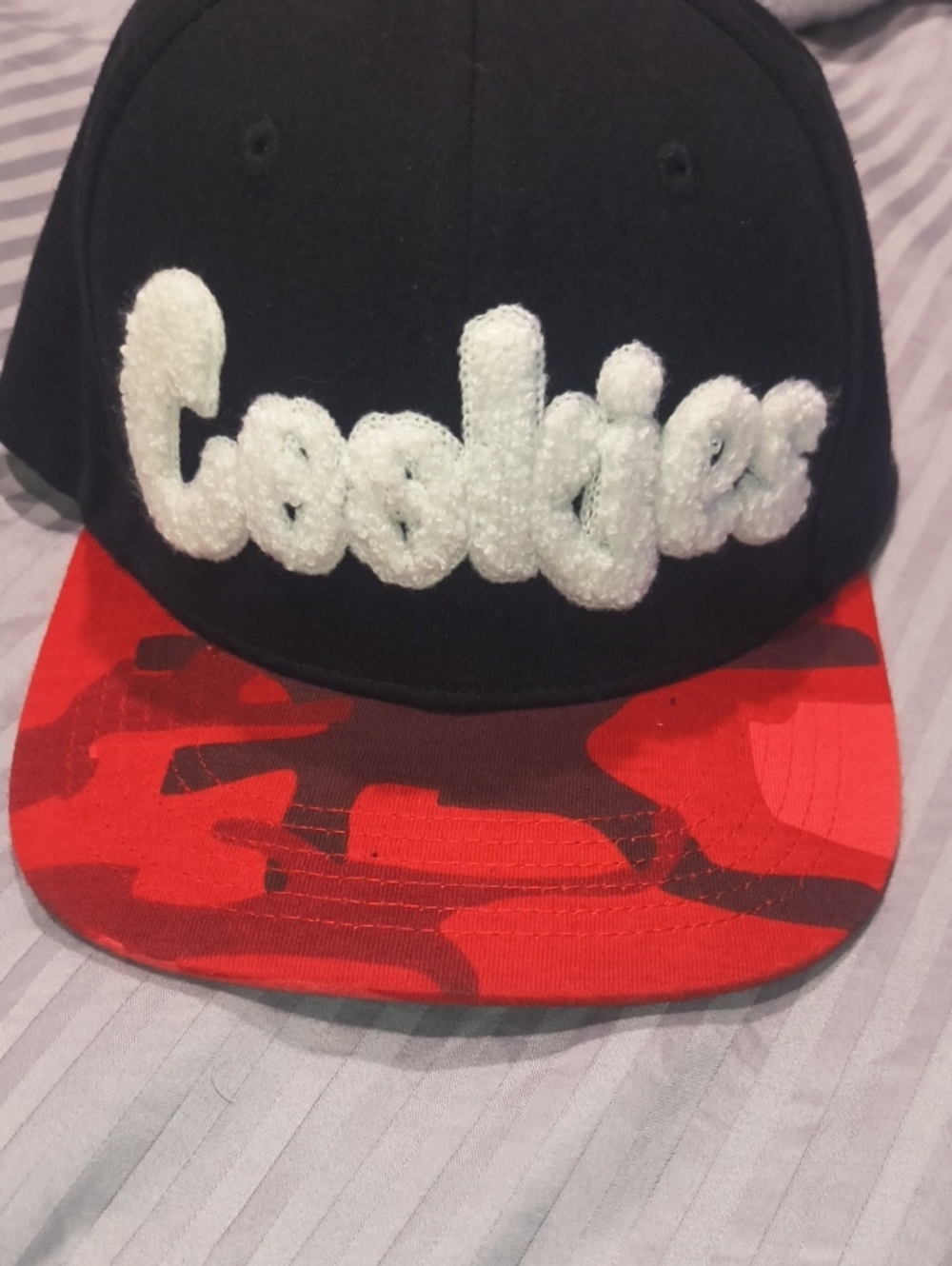 Men's "Cookies" Snap Back Hat With chenille embroidery Logo